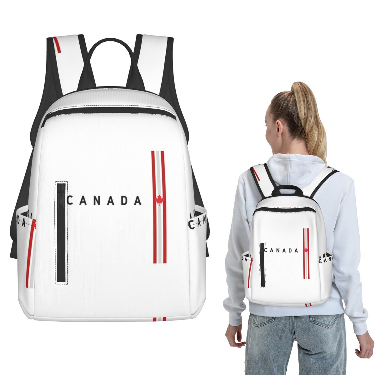 Women Bags In Canada - حقيبة ظهر بعلم كندا للثقافة الوطنية