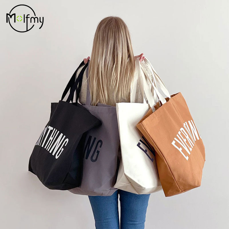 Women Bags Low Price - سعة كبيرة حقيبة تسوق من القماش