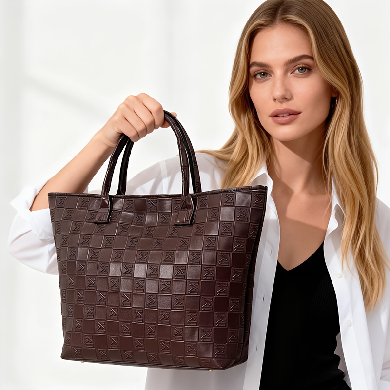 Women'S Vegan Bags - حقيبة يد نسائية فاخرة بنمط مبطن