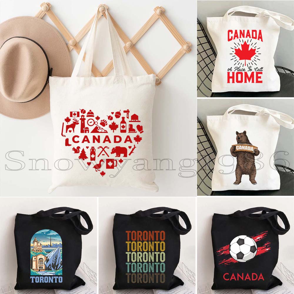 Women Bags In Canada - كندا خريطة العلم سعيد فتاة كندية