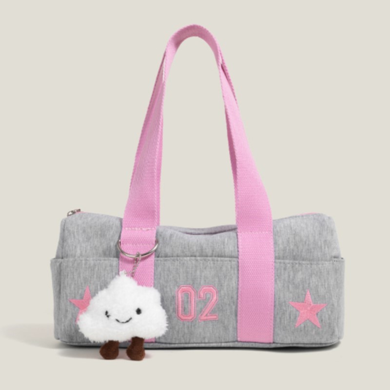 Women Bags Grey - Harajuku رمادي حقيبة يد حقيبة قماش