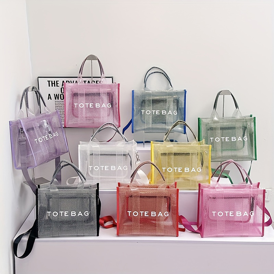 Women Bags Low Price - بولي كلوريد الفينيل شفاف حمل حقيبة