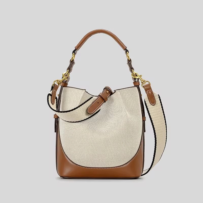 Women Bags Zara - حقيبة دلو قماشية عصرية مصممة حقائب