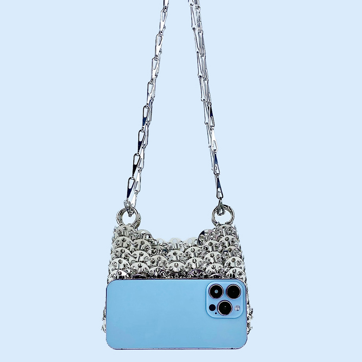 حقيبة فضية لامعة مصنوعة يدويًا - مراجعة Women Bags Low Price وسعره
