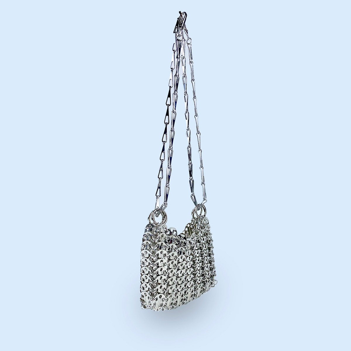 حقيبة فضية لامعة مصنوعة يدويًا - مراجعة Women Bags Low Price وسعره