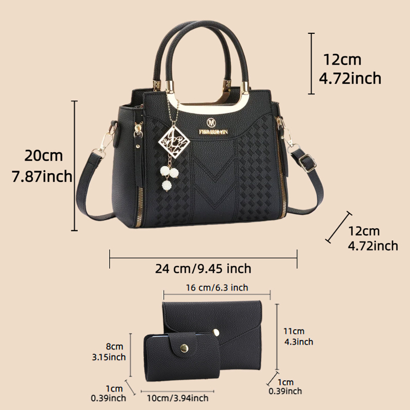 مجموعة حقائب يد من 3 قطع مصنوع - مراجعة Women Bags Gift وسعره