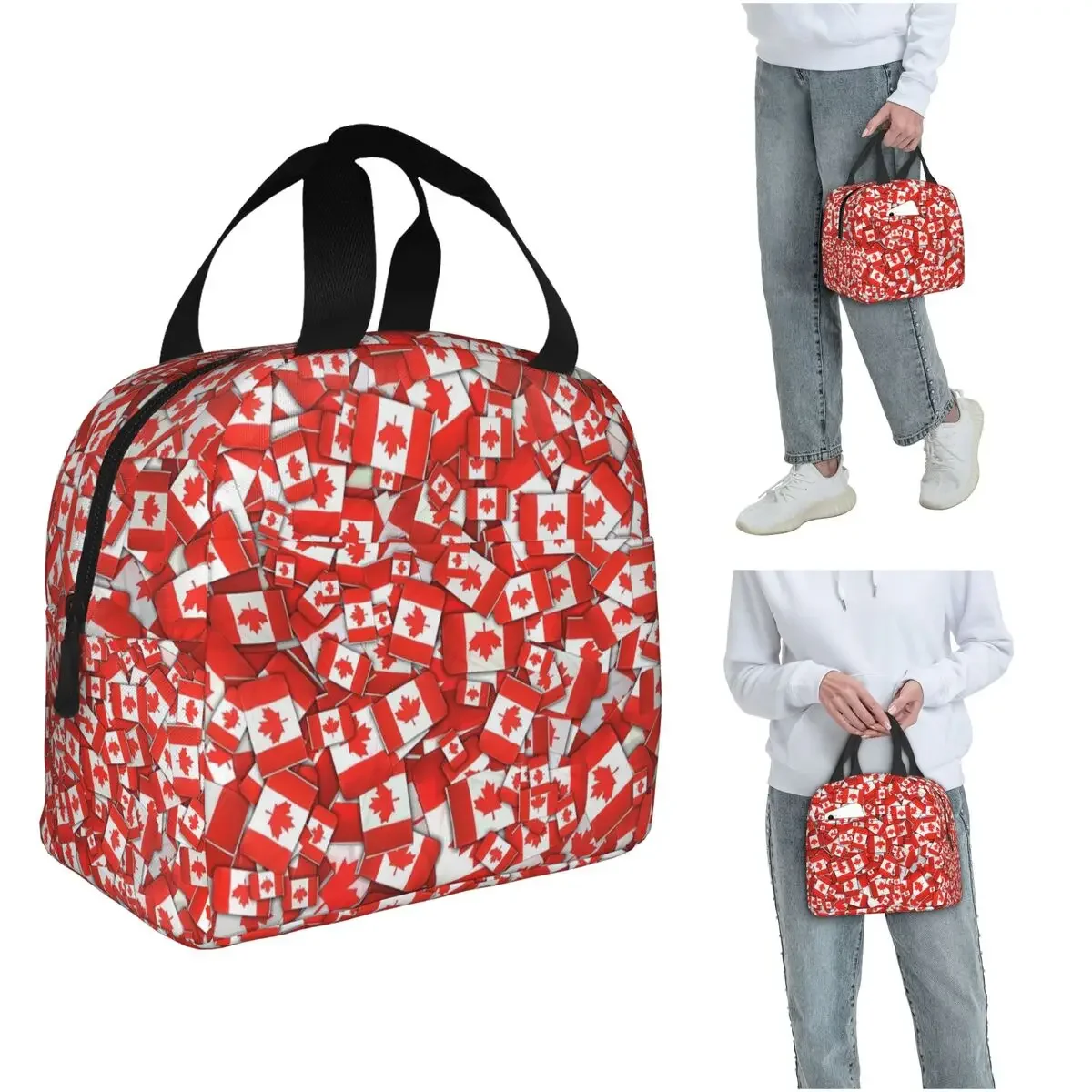 حقيبة غداء معزولة بنمط علم كند - مراجعة Women Bags In Canada وسعره