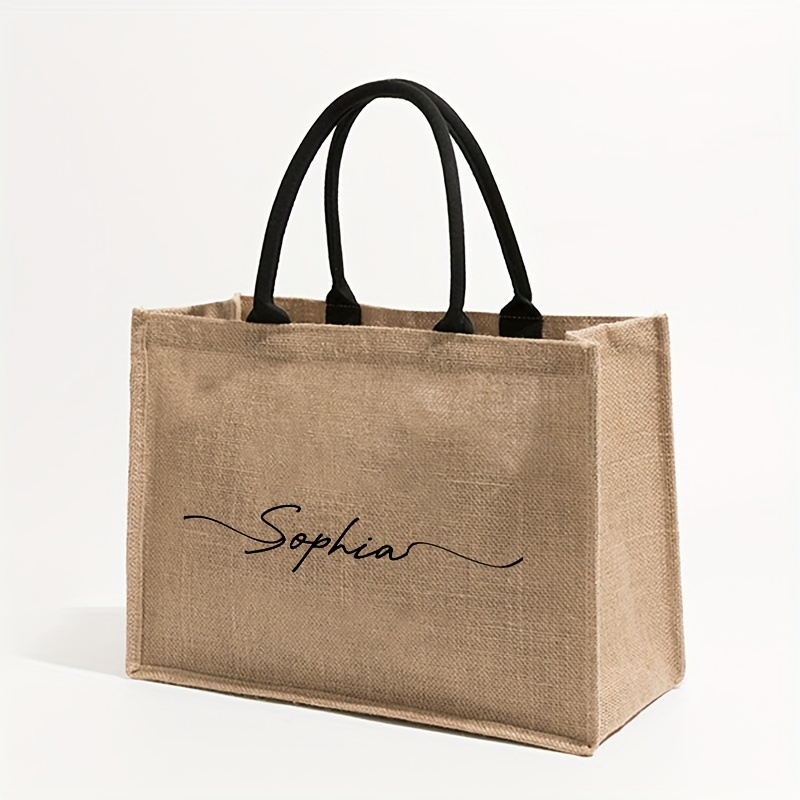 حقيبة شاطئ مخصصة بنمط اسم شخصي - مراجعة Women'S Vegan Bags وسعره