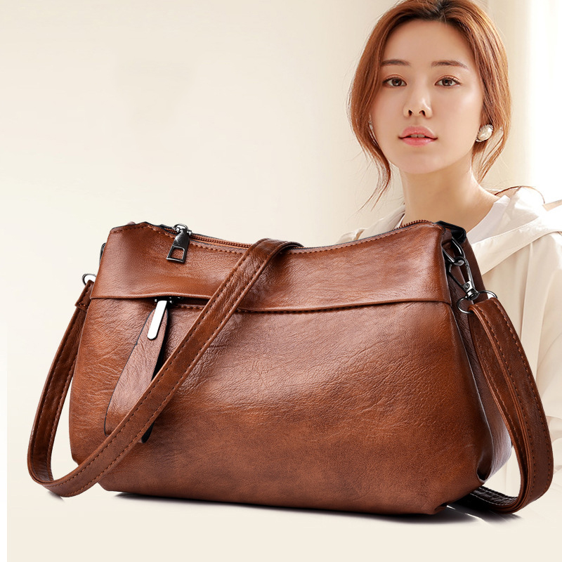 محفظة كتف جلدية ناعمة للنساء ، - مراجعة Women Bags Low Price وسعره
