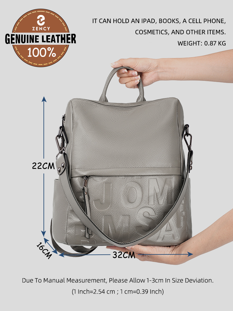 حقيبة ظهر Zency Premium من الج - مراجعة Women Bags Grey وسعره