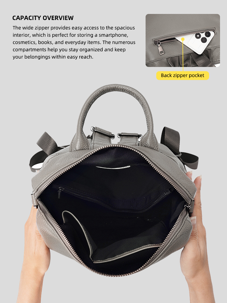 حقيبة ظهر Zency Premium من الج - مراجعة Women Bags Grey وسعره