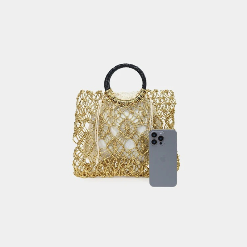 حقيبة يد نسائية فاخرة لامعة ذه - مراجعة Women Bags Golden وسعره