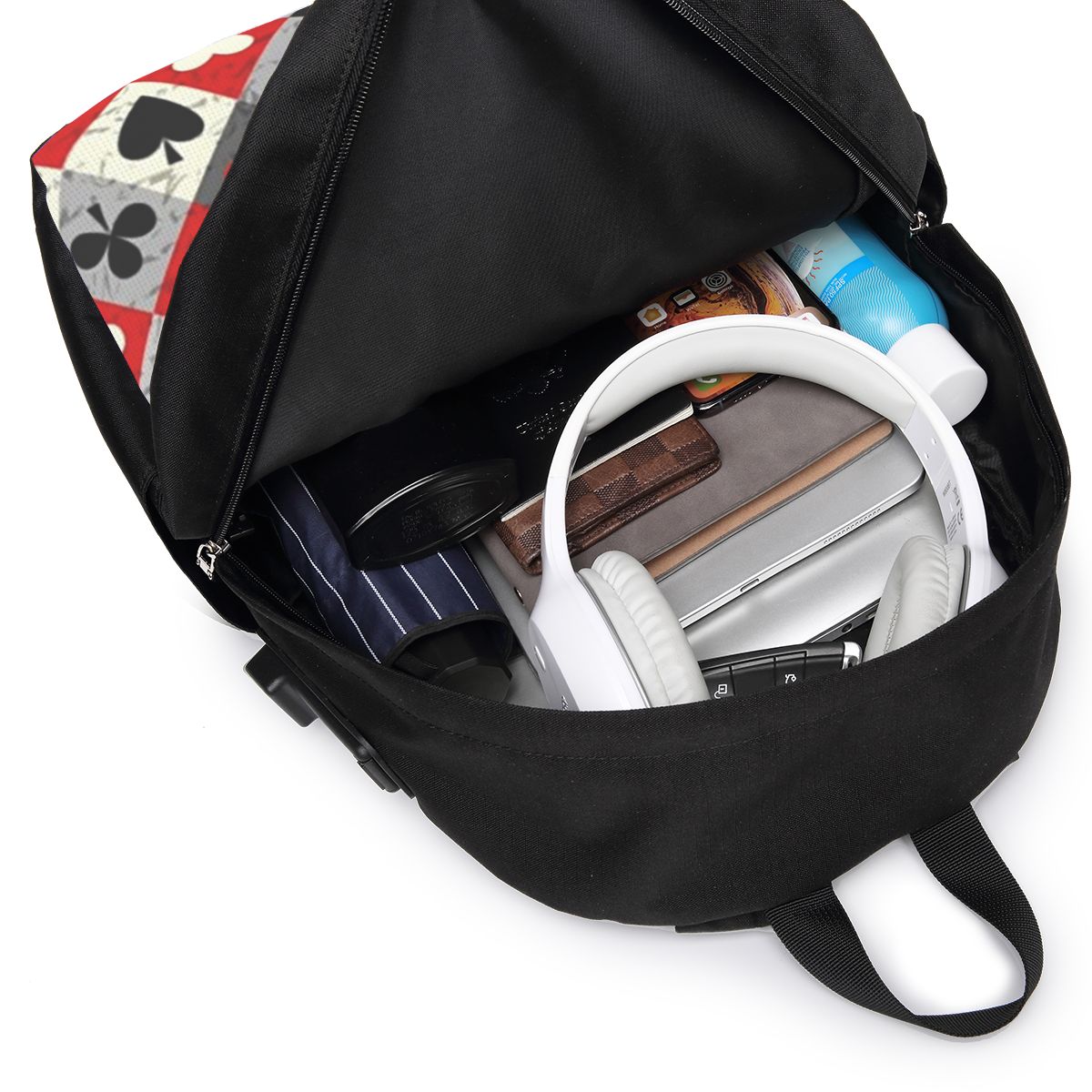 حقيبة ظهر مطبوعة بتصميم أوراق  - مراجعة Women Bags For Travel وسعره