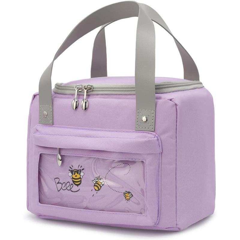 حقيبة غداء من قماش أكسفورد، مت - مراجعة Women Bags Grey وسعره