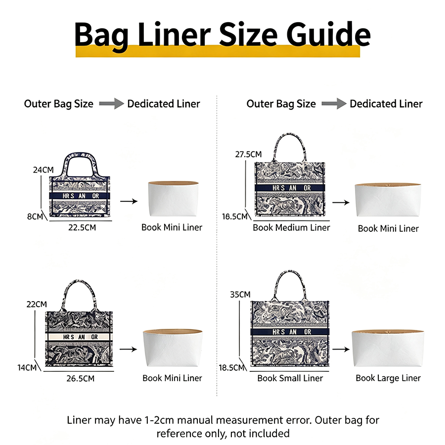 منظم حقيبة داخلي لحقيبة D Book - مراجعة Women Bags Gift وسعره