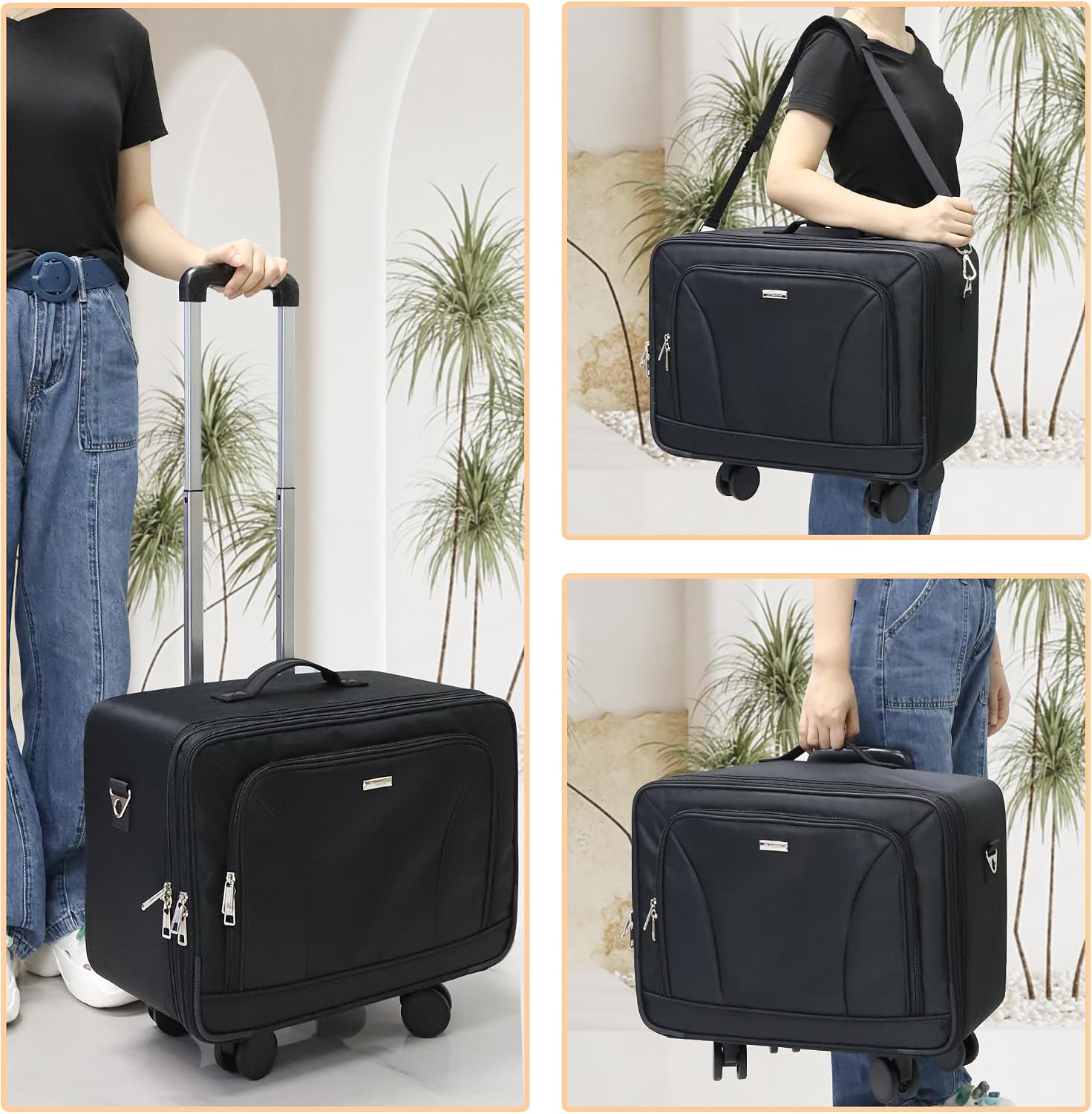حقيبة مكياج كبيرة الحجم بعجلات - مراجعة Women Bags For Travel وسعره