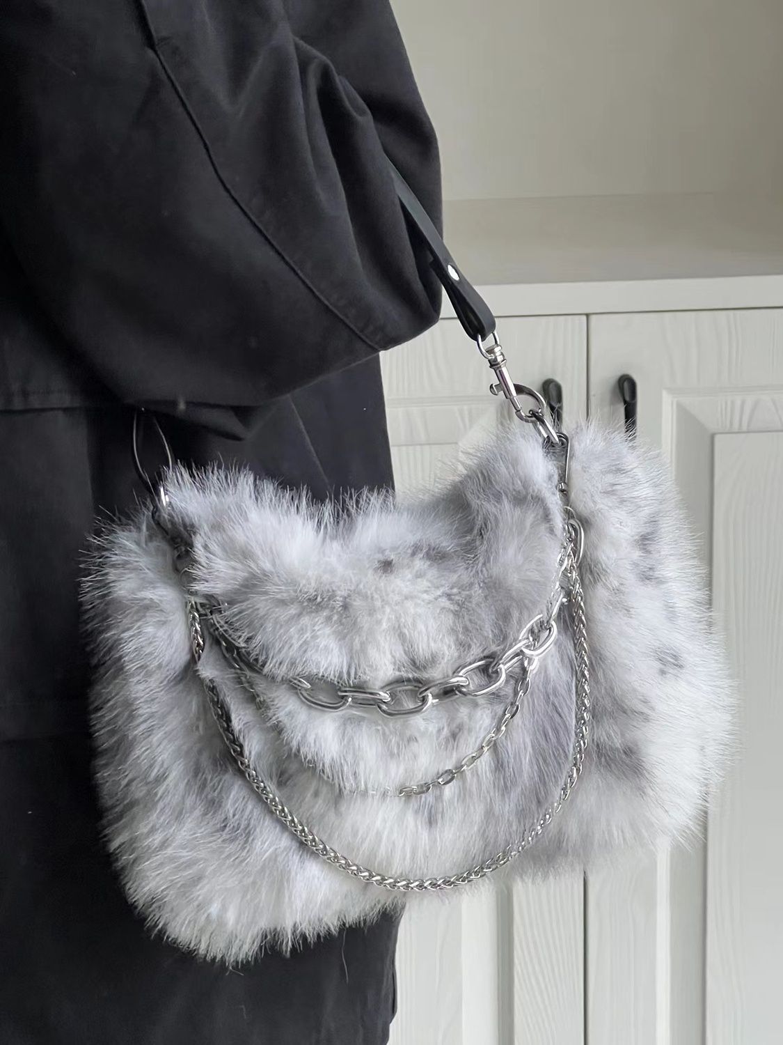 JIAERDI-Y2K أفخم حقيبة يد للنس - مراجعة Women Bags Grey وسعره