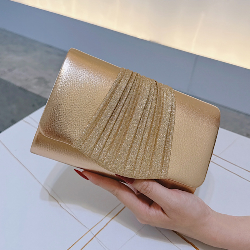 حقيبة يد مسائية صغيرة ذهبية لل - مراجعة Women Bags Golden وسعره