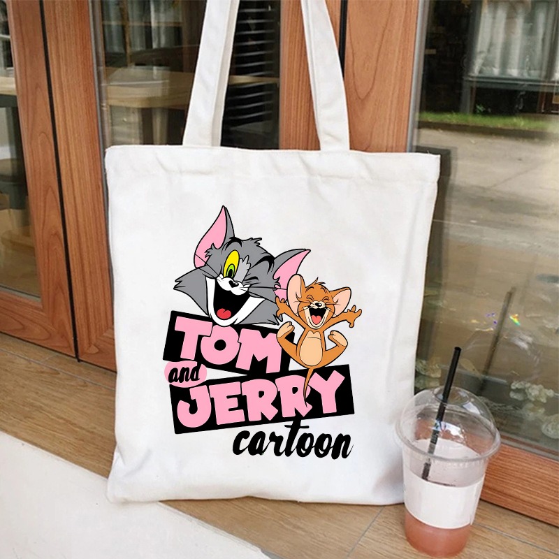 حقيبة قماشية لطيفة بتصميم توم  - مراجعة Women Bags Gift وسعره