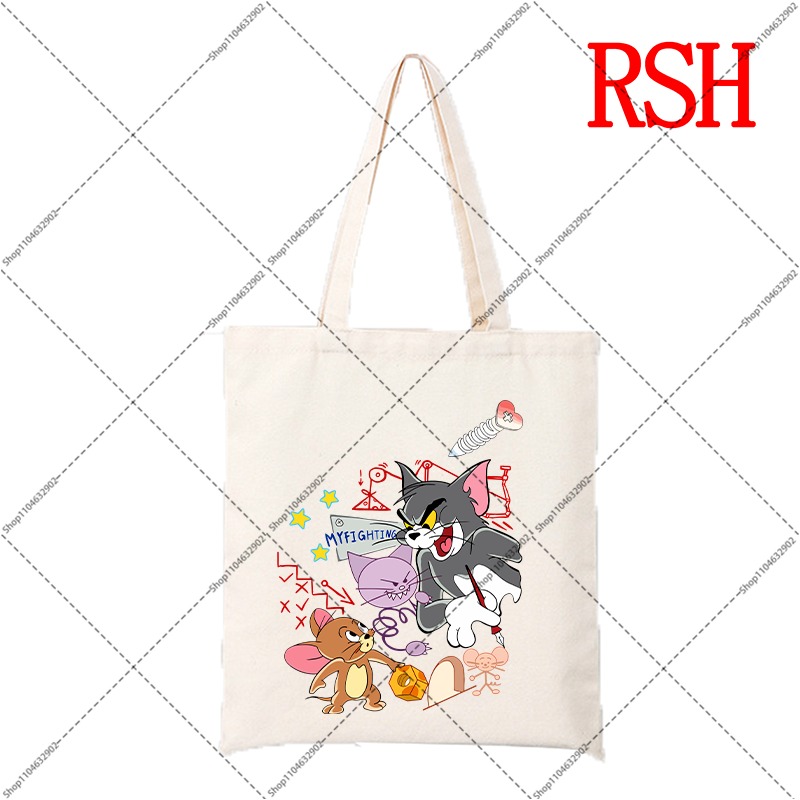 حقيبة قماشية لطيفة بتصميم توم  - مراجعة Women Bags Gift وسعره